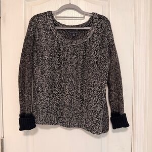 Patterned knit sweater